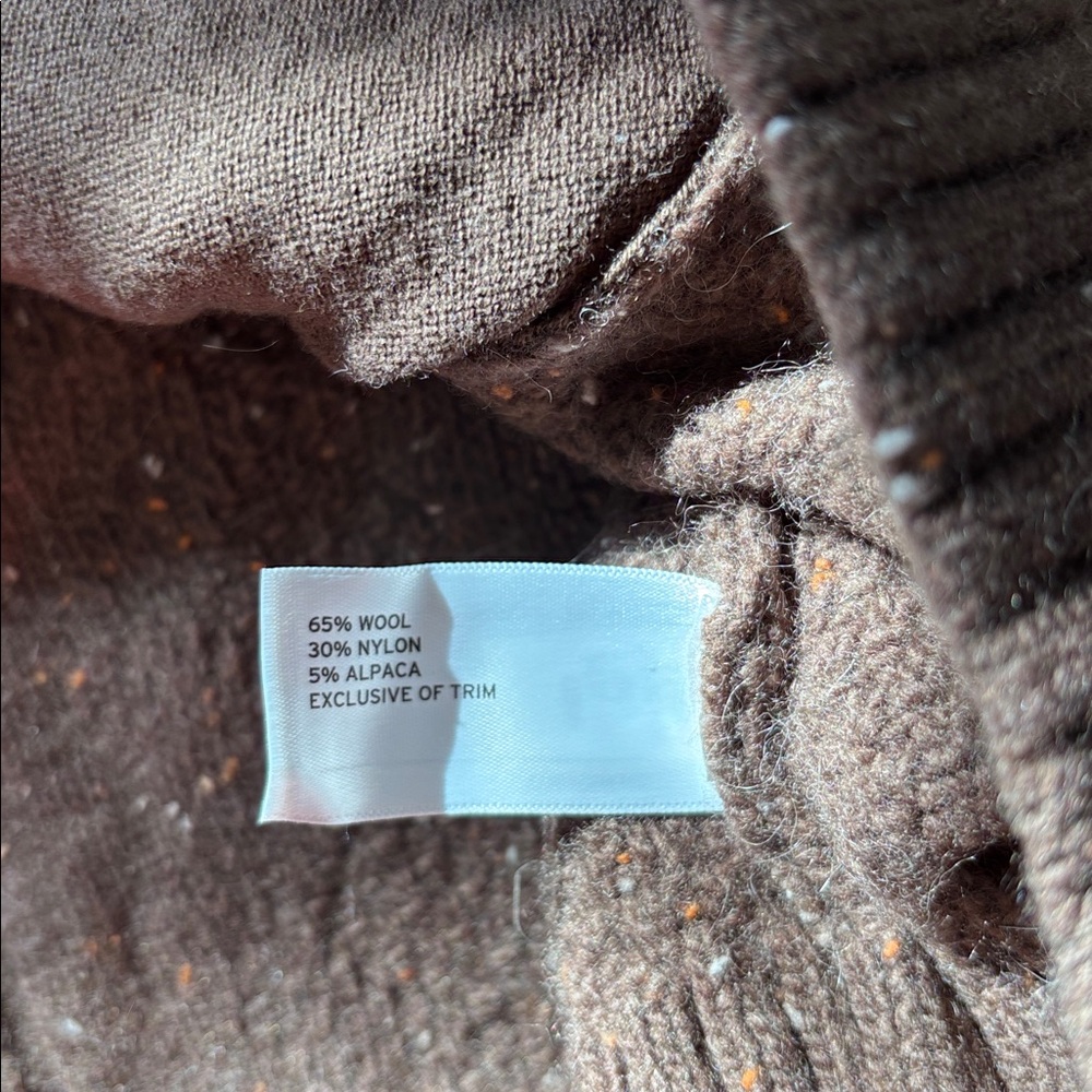 Duluth Trading Co. Women's Woolpaca Cable Cardigan Size Medium - Picture 6 of 6